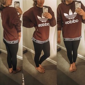 Adidas Trefoil Sweater / Burgundy